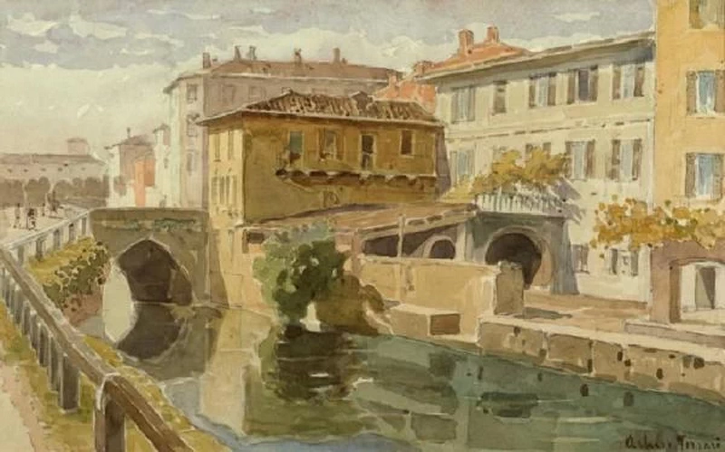 Il Ponte di Porta Magenta, 1890 - 1910, Civiche Raccolte Storiche. Museo di Milano